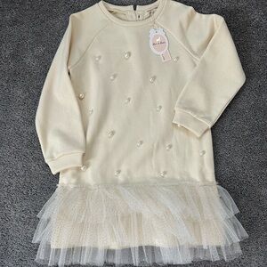 Doe A Dear Pearl and Tulle Sweatdress